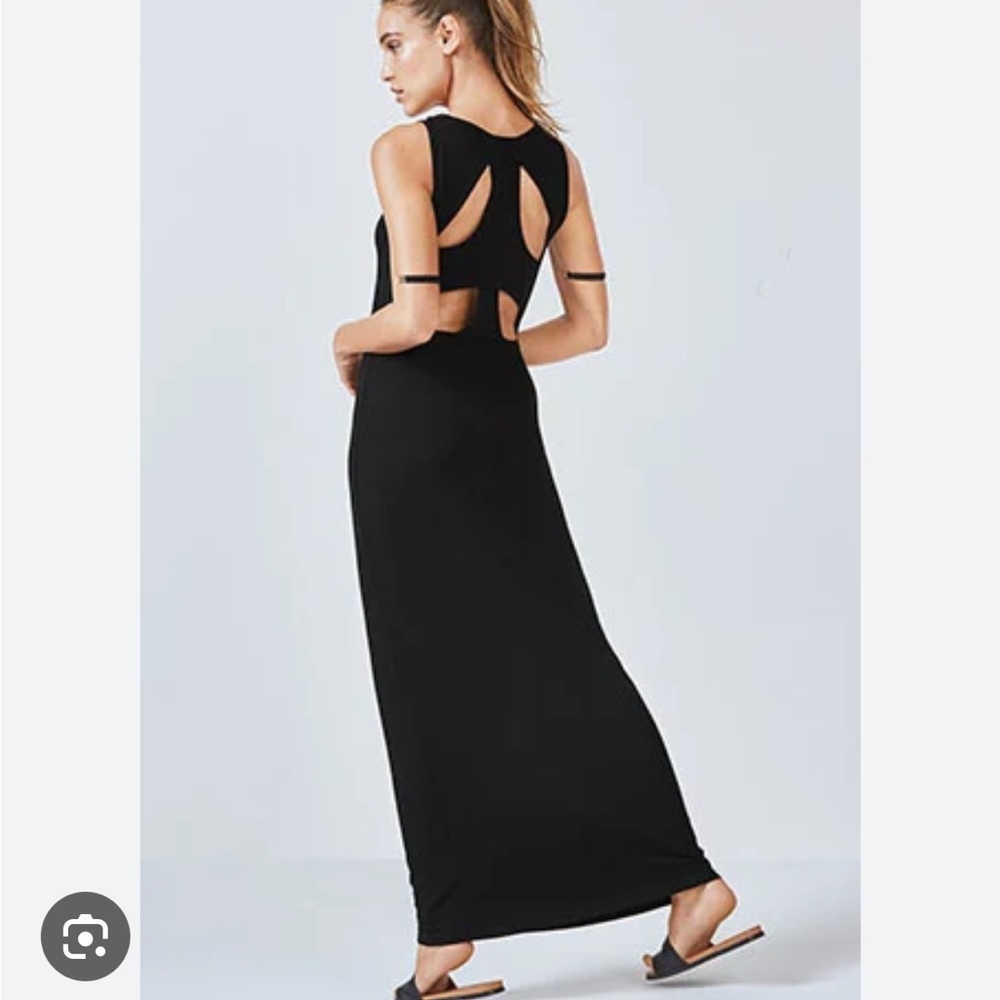 FABLETICS | Green Maxi Dress Cutout Back